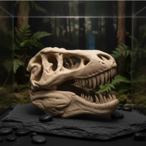 Crânio Tiranossauro Rex T-rex Decorativo Réplica Realista 25