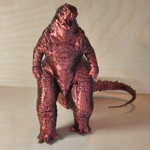 Godzilla Figure - Red/Black Metalic