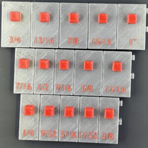 3/8 standard Socket Organizer Set