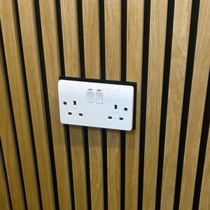 Plug Socket Surrounds for Acoustic wall panelling